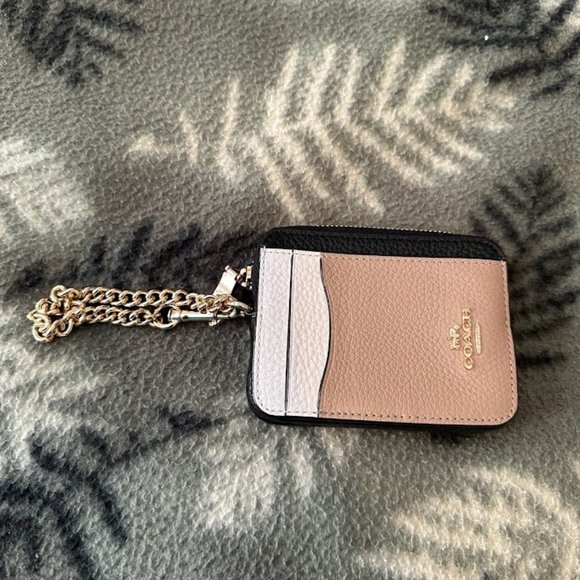 Coach Zip Card Case Colorblock - Picture 1 of 4